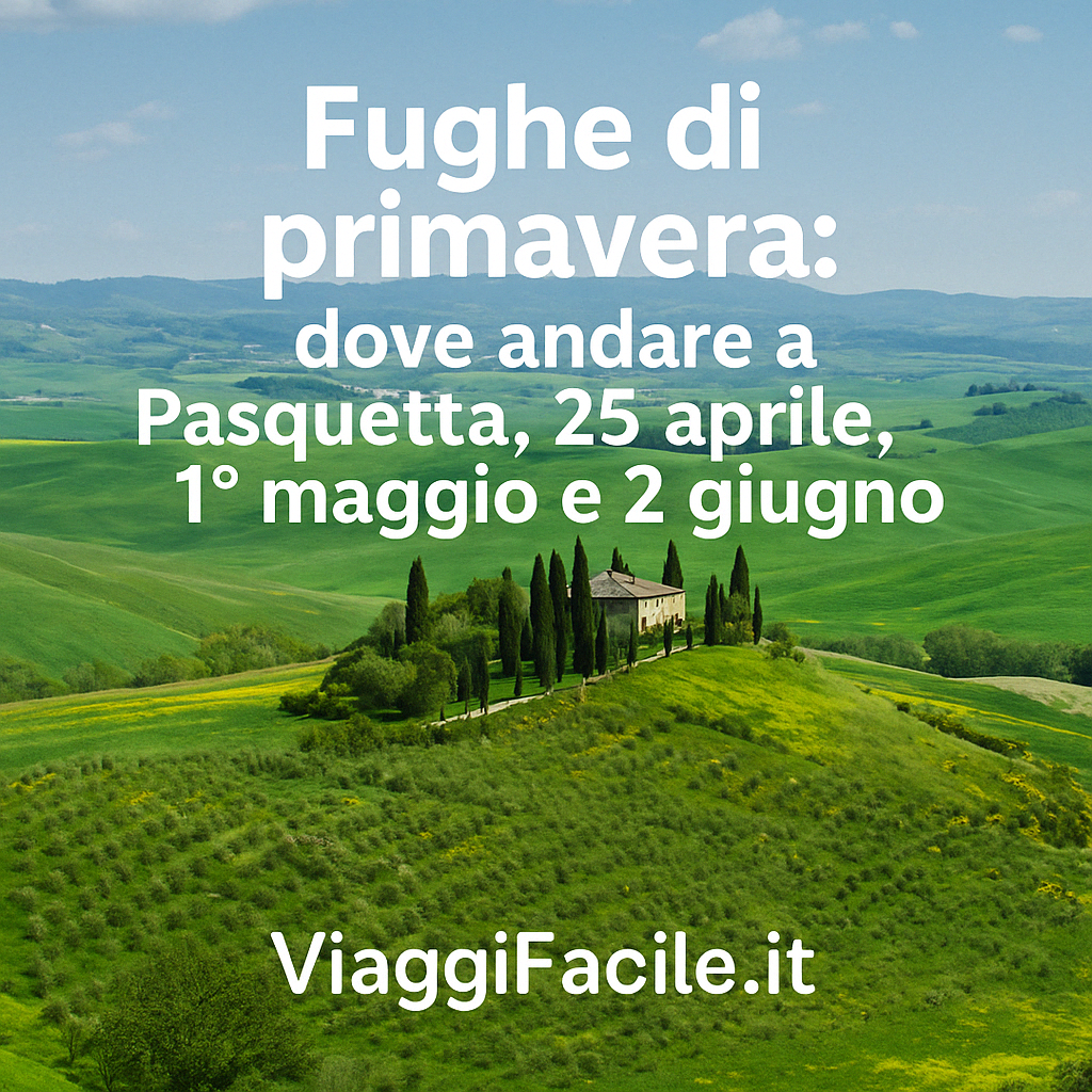 Fughe di primavera: dove andare a Pasquetta, 25 aprile, 1° maggio e 2 giugno - Viaggi Facile